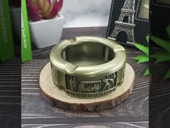 82*32MM Colore bronzo Zin alloy customizabile portabile metallo Die Casting Ashtray