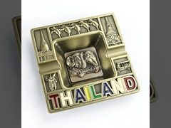 Elegante portable keychain 118mm metallo posacenere fatto da materiali riciclati