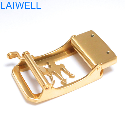 Fermaglio di cinghia automatico su ordinazione di acciaio inossidabile di colore 3.5Cm dell'oro di progettazione di Lucury di modo