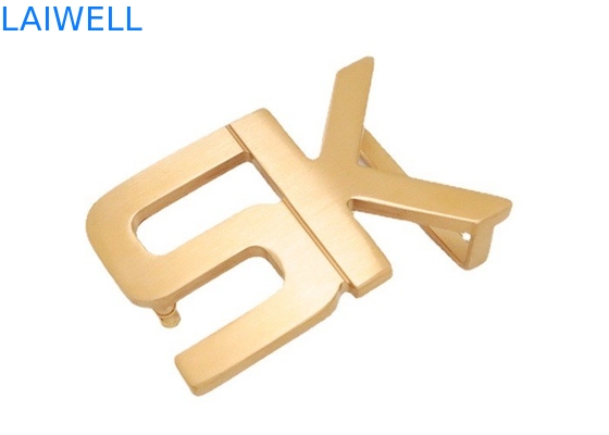 Fermagli di cinghia lisci su ordinazione del metallo di acciaio inossidabile del peso leggero di stile della lettera di 35MM per le cinghie