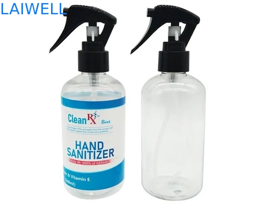 Contenitore di plastica dell'imballatore della bottiglia dello spruzzo di innesco dell'ANIMALE DOMESTICO 250ML con il porto di caricamento di Shenzhen & stampare disponibile
