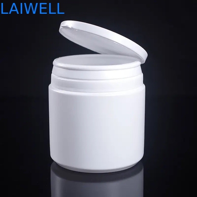 I recipienti di plastica rotondi bianchi moderni ermetici dell'HDPE dei barattoli di latte in polvere della bottiglia 500ML di stoccaggio con lacerano il cappuccio