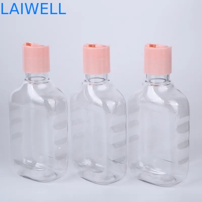 Recipienti di plastica riutilizzabili delle bottiglie trasparenti della lozione del quadrato dell'ANIMALE DOMESTICO di 73*41*145MM 250ML Eco per l'organizzazione domestica