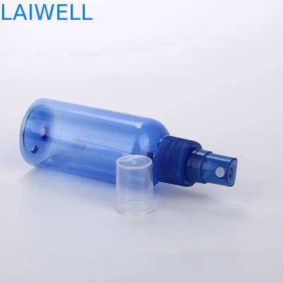 Barattolo di plastica a perfetta tenuta dell'ANIMALE DOMESTICO di 60MM dello spruzzo bene durevole su ordinazione blu della bottiglia dell'alto