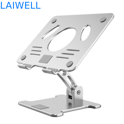 Supporto di alluminio ergonomico regolabile d'argento del computer portatile del metallo di 270*245*70MM con progettazione arieggiata