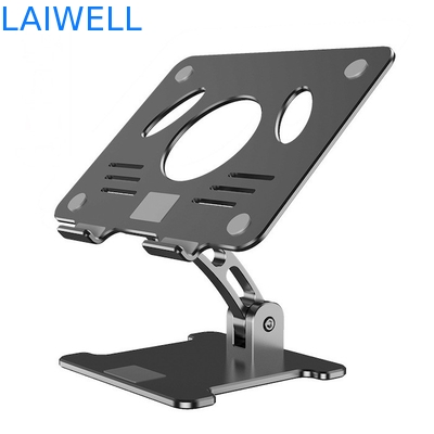 Supporto di alluminio ergonomico regolabile d'argento del computer portatile del metallo di 270*245*70MM con progettazione arieggiata