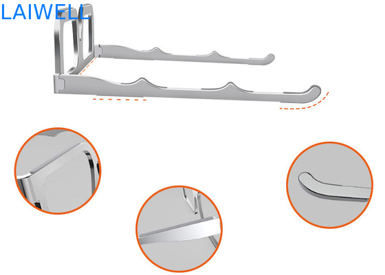 Progetti il supporto per il cliente di alluminio d'argento pieghevole del computer portatile del metallo del supporto del blocco note di vetro