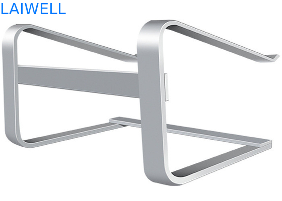 Supporto da tavolino di alluminio d'argento del computer portatile del metallo del peso leggero di 260*230*160MM