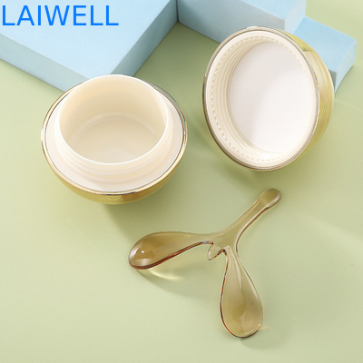 Contenitori in plastica per barattoli cosmetici di lusso mini personalizzati da 30 g con coperchi a chiusura stretta