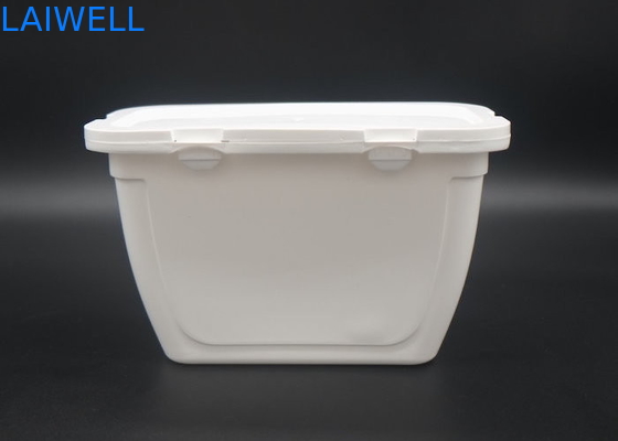 Scatola detergente durevole di immagazzinamento nella bottiglia dei recipienti di plastica del PE di colore della lavanderia del contenitore bianco di gel