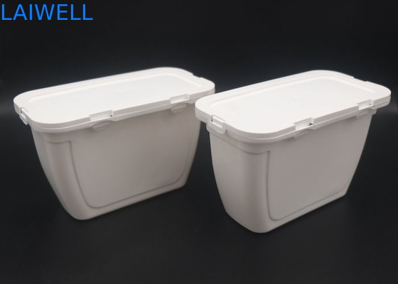 Scatola detergente durevole di immagazzinamento nella bottiglia dei recipienti di plastica del PE di colore della lavanderia del contenitore bianco di gel