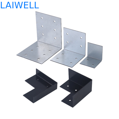 Trasformazione di stampi di metallo personalizzati Con bordura di scatola di legno a forma di L Anello di protezione fisso Parti di hardware in ferro galvanizzato