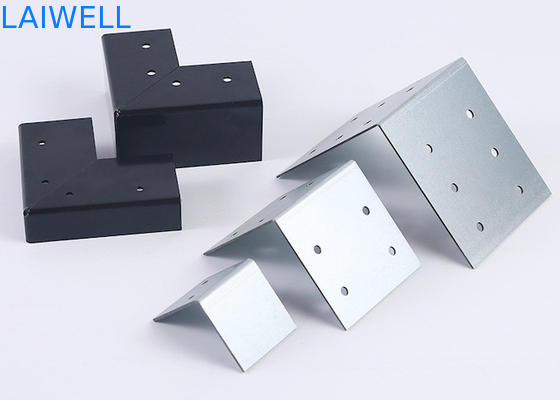 Trasformazione di stampi di metallo personalizzati Con bordura di scatola di legno a forma di L Anello di protezione fisso Parti di hardware in ferro galvanizzato