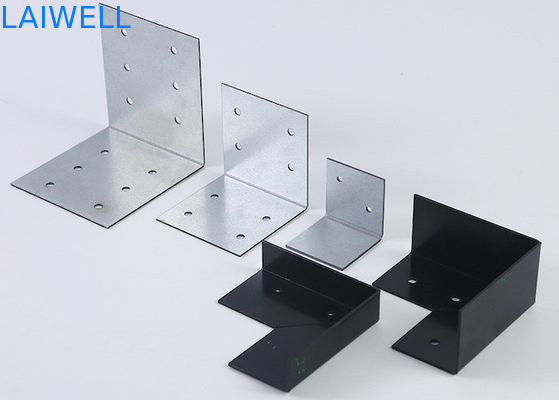 Trasformazione di stampi di metallo personalizzati Con bordura di scatola di legno a forma di L Anello di protezione fisso Parti di hardware in ferro galvanizzato