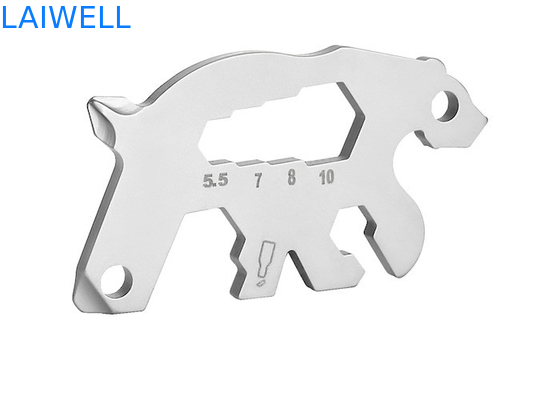 55 mm Apribottiglie leggere e di design animale in metallo Prodotto durevole in acciaio inossidabile Scheda utensile EDC multiuso