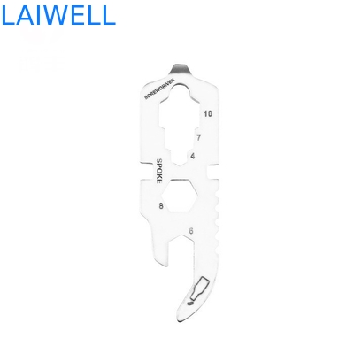 420 acciaio inossidabile 60 mm multiuso scheda utensili EDC precisione sabbiatura apertura bottiglia metallo argento