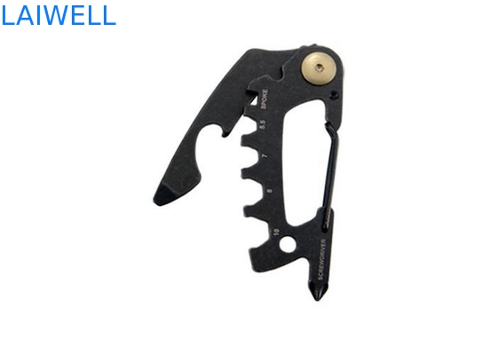 74*35*6MM Sabbiatura di precisione 420 Acciaio inossidabile Mini Multi-purpose EDC Tool Card Silver Metal Bottle Opener