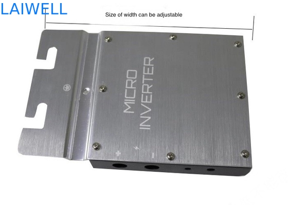 Stampaggio CNC su misura di metallo argento grigio alluminio elettronica micro inverter alloggiamento parti di lavorazione