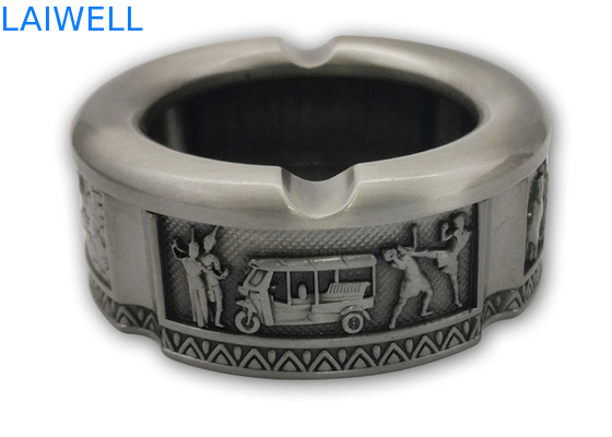 82*32MM Colore bronzo Zin alloy customizabile portabile metallo Die Casting Ashtray