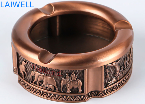 82*32MM Colore bronzo Zin alloy customizabile portabile metallo Die Casting Ashtray
