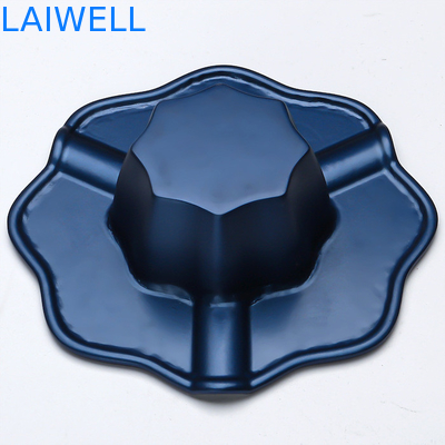 130*130MM Polito Nickelato E Fusione A Fusione Blu Color Cenieriere Portatile Personalizzato Con Fondo Di velluto