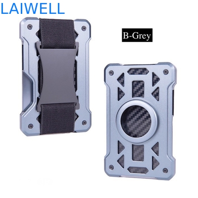 60*10*94MM Portafoglio multifunzionale in carta in alluminio 10 in 1 con incisione laser e finitura anodizzata