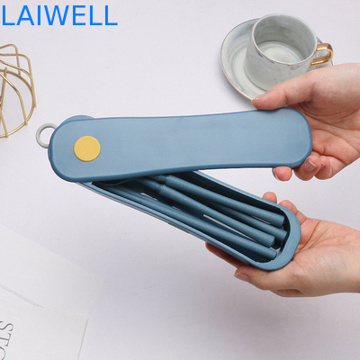 Set di piattaforme per scatole rotative da 4 PC portatili e sostenibili leggeri Biodegradabile ed ecologico Serve da tavola in fibra di paglia di grano ecologica
