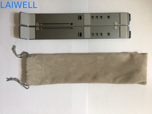 Portatile leggero 253*60*20mm Grigio In alluminio Pieghevole Regolabile Metallo Stand Laptop Semplice E Elegante Disegno