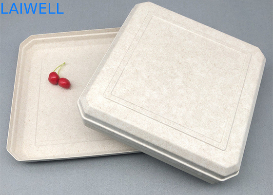 45*45*25MM Colore beige scatola di bagagli sostenibile EcoPack leggero accessori personalizzati e riutilizzabili per imballaggi ecologici