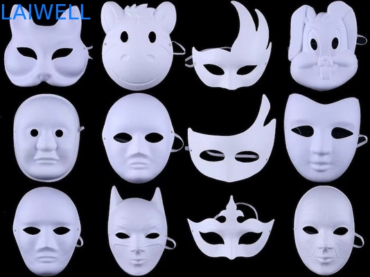 Maschera di bagassa di colore bianco durevole e sostenibile per il riutilizzo e l'ambiente