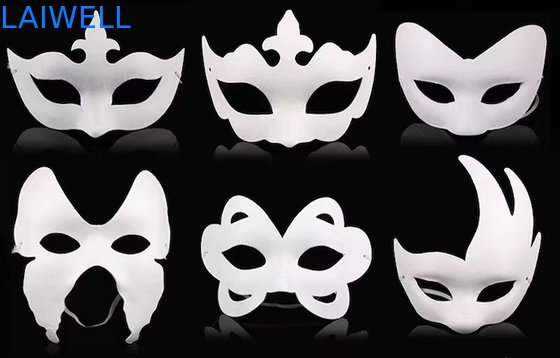 Maschera di bagassa di colore bianco durevole e sostenibile per il riutilizzo e l'ambiente