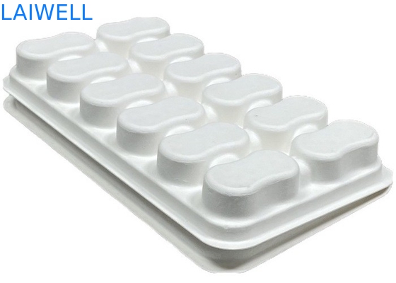 Bianco colore sostenibile Bagasse Coffee Tray Box Non tossico e sicuro per il contatto alimentare Biodegradabile EcoPack Accessori con marchio personalizzato