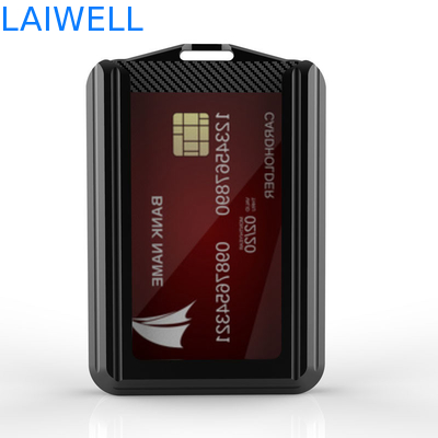 74*110*18MM Color grigio personalizzato RFID Carte in alluminio Portafoglio di supporto Brand Custom Multifunzionale