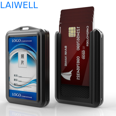 74*110*18MM Color grigio personalizzato RFID Carte in alluminio Portafoglio di supporto Brand Custom Multifunzionale