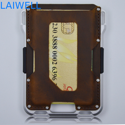 EXW Termine di consegna Portafoglio di carta di alluminio con fascia di silicone e design di lusso
