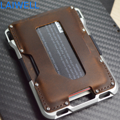 EXW Termine di consegna Portafoglio di carta di alluminio con fascia di silicone e design di lusso