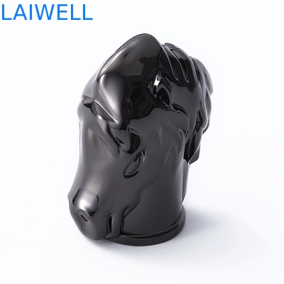Lucidatura Nera Placcatura Design Creativo Coperchi per Flaconi di Profumo in Lega di Zinco pressofuso Marchio Personalizzato In Stampi Per Soluzioni di Packaging Sofisticate