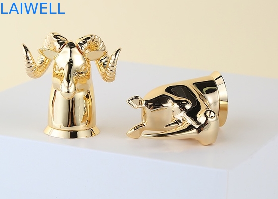 Tappi personalizzabili per flaconi di profumo con design animale, placcatura in oro, pressofusione in lega di zinco, adatti alla maggior parte dei flaconi di profumo