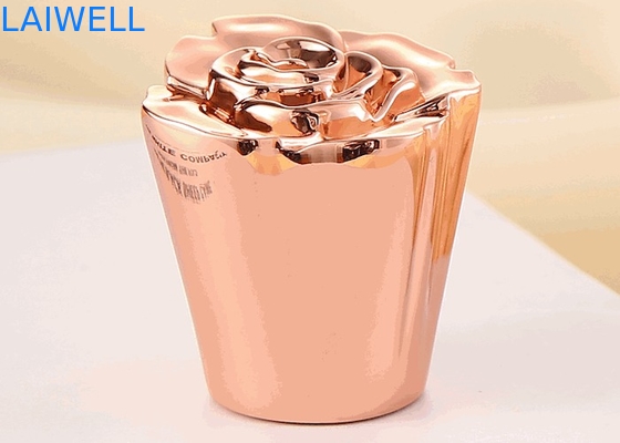 Design unico di lusso moderno Placcatura in oro Colore Lega di zinco pressofusa Tappi per bottiglie di profumo Adatti alla maggior parte delle bottiglie come da design richiesto