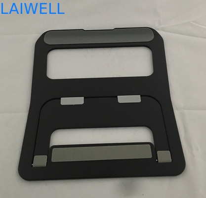 Vassoio di alluminio d'anodizzazione del computer portatile di 230*210*4mm Macbook del supporto nero del metallo