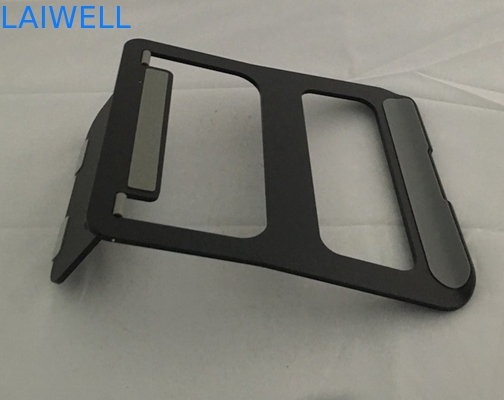 Vassoio di alluminio d'anodizzazione del computer portatile di 230*210*4mm Macbook del supporto nero del metallo