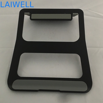 Vassoio di alluminio d'anodizzazione del computer portatile di 230*210*4mm Macbook del supporto nero del metallo
