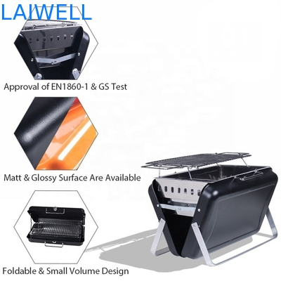 40.5*27.5*9cm l'acciaio al cromo Oven Foldable Charcoal Grill di campeggio portatile