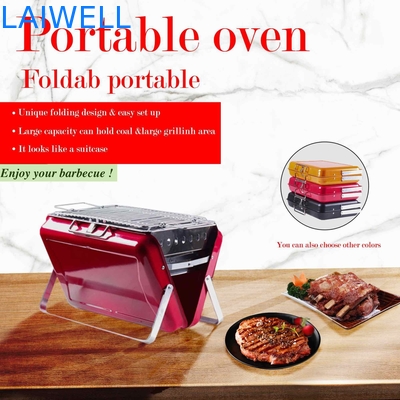 40.5*27.5*9cm l'acciaio al cromo Oven Foldable Charcoal Grill di campeggio portatile