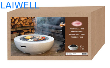 Pozzo portatile del barbecue di progettazione 59.5*34.5cm del MgO della griglia d'acciaio di pietra del barbecue