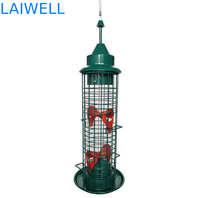Scoiattolo saldato verde di Mesh Hanging Bird Feeders Automatic del filo di acciaio anti