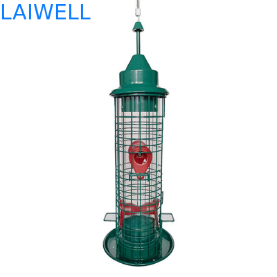Scoiattolo saldato verde di Mesh Hanging Bird Feeders Automatic del filo di acciaio anti