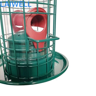 Scoiattolo saldato verde di Mesh Hanging Bird Feeders Automatic del filo di acciaio anti