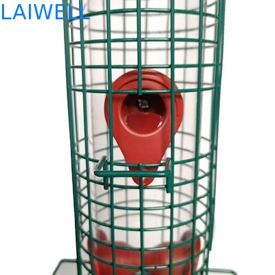 Scoiattolo saldato verde di Mesh Hanging Bird Feeders Automatic del filo di acciaio anti