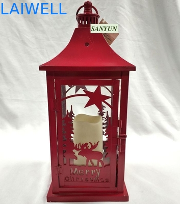 Il rosso ha dipinto 16,10" luci all'aperto di uragano principali pollice delle lampade di uragano